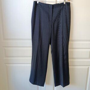 Ann Taylor Factory Women's Plus Blue Wool Blend Margo Straight Leg Pants Size 16